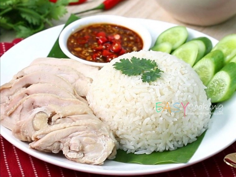 ข้าวมันไก่หม้อหุงข้าว+ น้ำจิ้มรสเด็ด