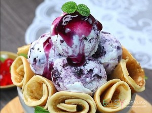ไอศกรีมครีมชีสบลูเบอร์รี