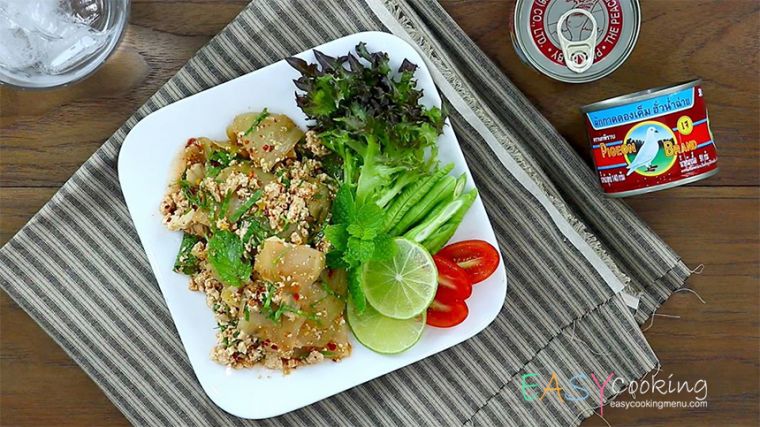 ลาบผักกาดดองเจ