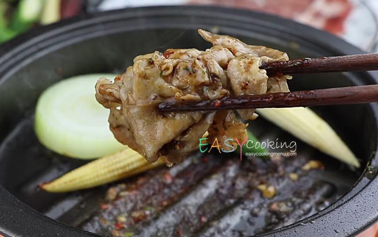 หมูย่างกระทะ