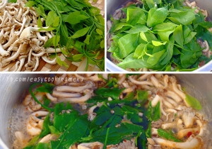 แกงเห็ดขอนผักหวานป่า (เจ)