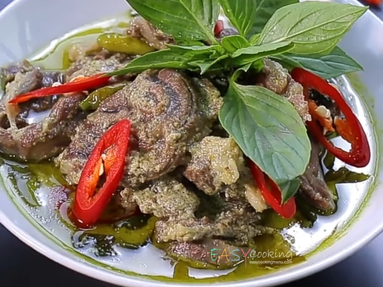 แกงเขียวหวานเนื้อน่องลาย