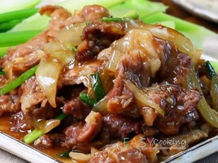 เนื้อผัดน้ำมันหอย