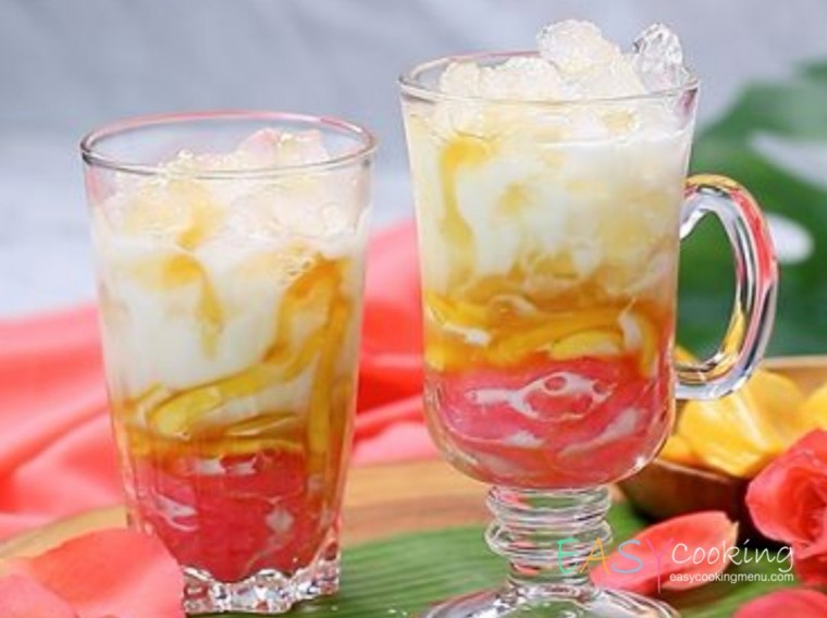 ลอดช่องสิงคโปร์สูตรน้ำตาลข้น