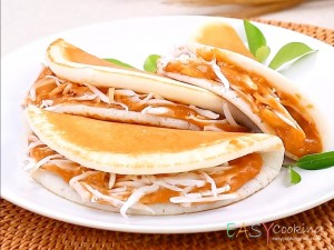 ขนมถังแตกชาไทยมะพร้าวอ่อน