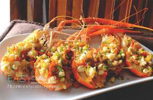 กุ้งแม่น้ำผัดพริกเกลือ