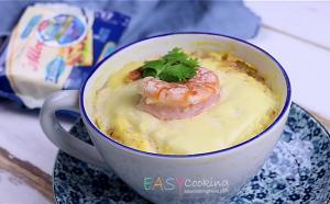 ไข่ตุ๋นมาม่าหน้าชีส