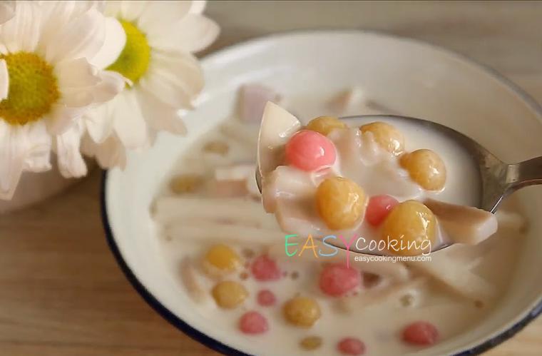 บัวลอยกะทิสดมะพร้าวอ่อน แบบด่วนๆ