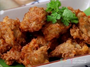 หมูกุ้งก้อนทอด