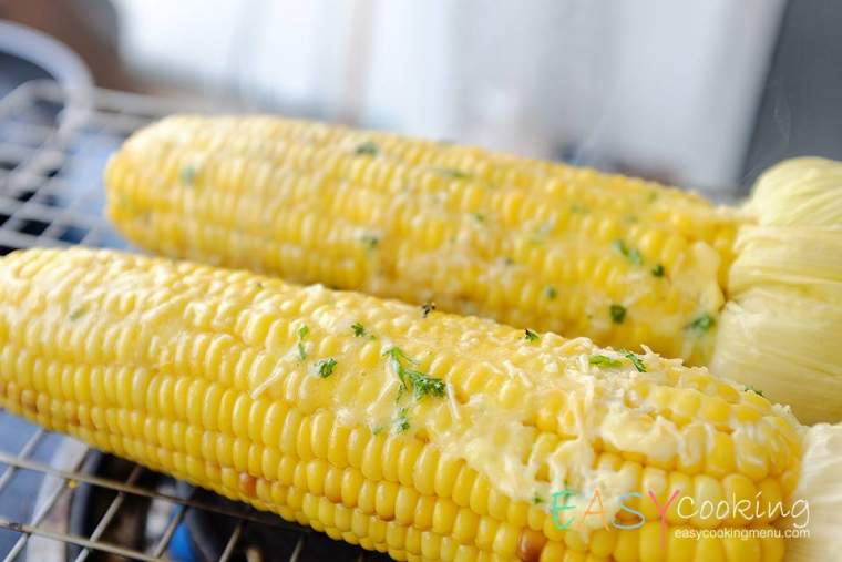 ข้าวโพดย่างเนย