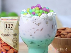 นมอัลมอนด์มิ้นท์ไข่มุก