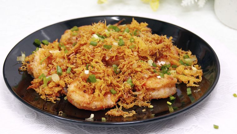 กุ้งทอดเนยหอม