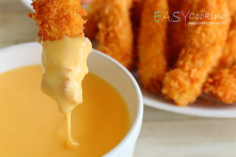 Chicken Stick with Cheese Dipping (ไก่ไม่มีกระดูก ดิ๊ปชีส)