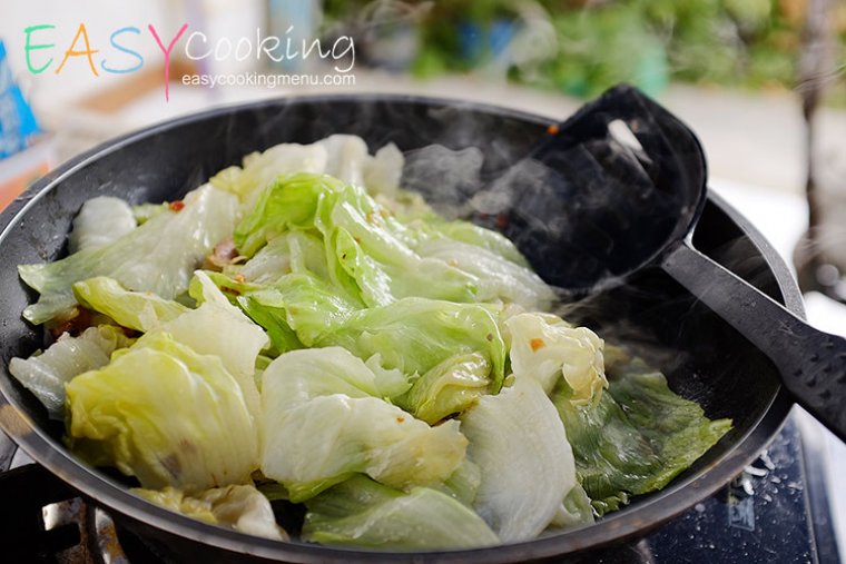 ผักกาดแก้วผัดน้ำปลา